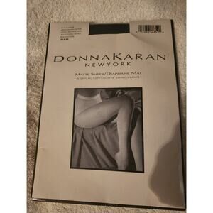 Vintage Donna Karan Hosiery New York Black Style D75 Control Top NOS